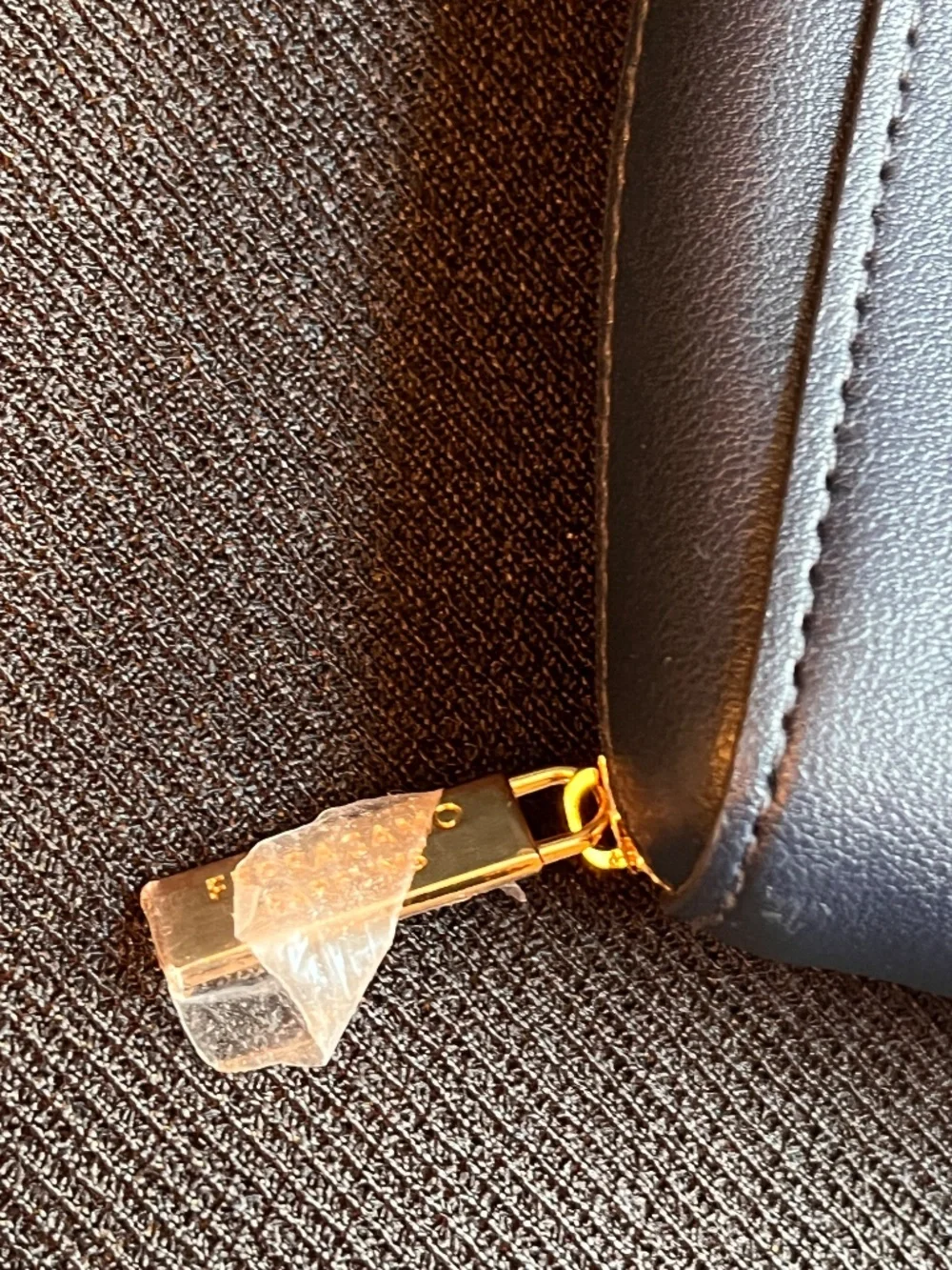 Ferragamo Parfums Navy Travel Cosmetic Bag In Partnership with Air India NEW